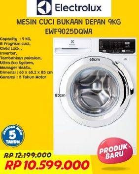 Promo Harga ELECTROLUX EWF9025DQWA UltraEco™ 500 9kg Washing Machine  - Courts