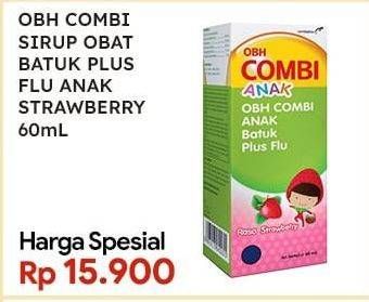 Promo Harga Obh Combi Obat Batuk Anak Strawberry 60 ml - Indomaret