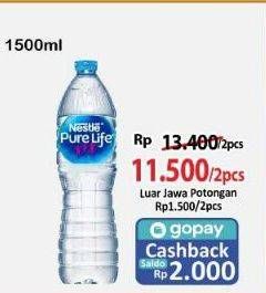 Promo Harga Nestle Pure Life Air Mineral 1500 ml - Alfamart