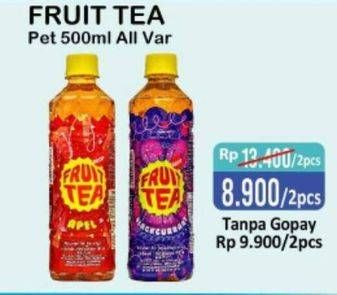 Promo Harga SOSRO Fruit Tea All Variants per 2 botol 500 ml - Alfamart