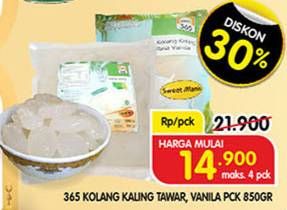 Promo Harga 365 Kolang-Kaling Tawar, Vanila 850 gr - Superindo