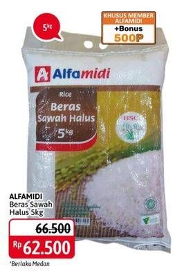 Promo Harga Alfamidi Beras Sawah Halus 5000 gr - Alfamidi