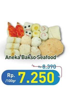 Promo Harga Aneka Bakso Seafood per 100 gr - Hypermart