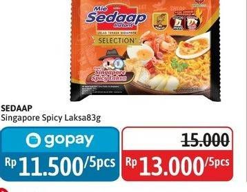 Promo Harga Sedaap Mie Kuah Singapore Spicy Laksa 83 gr - Alfamidi