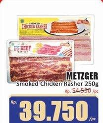 Promo Harga Metzger Smoked Beef Rasher 250 gr - Hari Hari