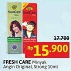 Promo Harga Fresh Care Minyak Angin Aromatherapy Hot Strong 10 ml - Alfamidi