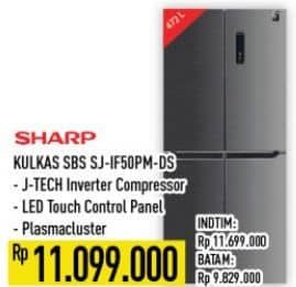 Promo Harga Sharp SJ-IF50PM-DS New Queen Series 2021  - Hypermart