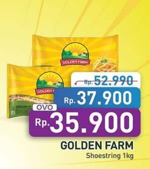 Promo Harga Golden Farm French Fries Shoestring 1000 gr - Hypermart