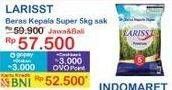 Promo Harga Larisst Beras Kepala Super 5000 gr - Indomaret