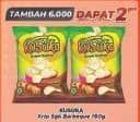 Kusuka Keripik Singkong 180 gr Tambah Rp 6.000 dapat 2