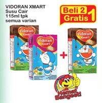 Promo Harga VIDORAN Xmart UHT All Variants 115 ml - Indomaret