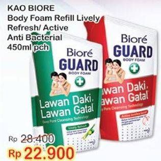 Promo Harga BIORE Guard Body Foam Lively Refresh, Active Antibacterial 450 ml - Indomaret