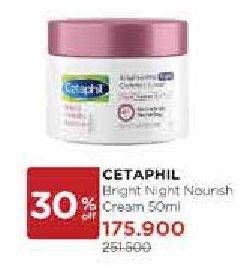Promo Harga CETAPHIL Bright Healthy Radiance Brightening Cream Night Comfort 50 gr - Watsons