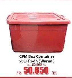 Promo Harga CPM Container Box + Roda Warna 50000 ml - Hari Hari