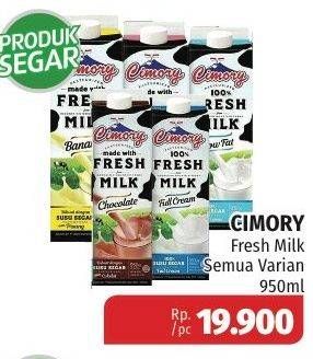 Promo Harga CIMORY Fresh Milk All Variants 950 ml - Lotte Grosir