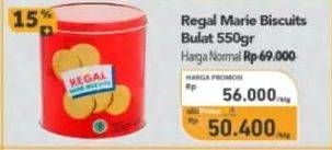 Promo Harga Regal Marie 550 gr - Carrefour
