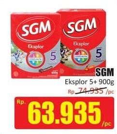 Promo Harga SGM Eksplor 5+ Susu Pertumbuhan 900 gr - Hari Hari