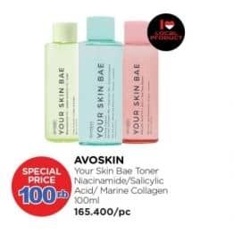 Avoskin Your Skin Bae Toner 100 ml Diskon 39%, Harga Promo Rp100.000, Harga Normal Rp165.400