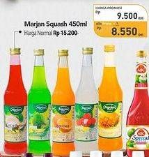 Promo Harga Marjan Syrup Squash 450 ml - Carrefour