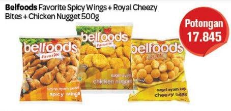 Promo Harga Belfoods Favorite Spicy Wings/Cheezy Bites/Chicken Nugget  - Carrefour