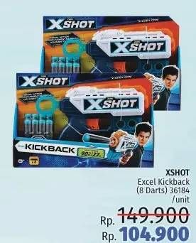 Promo Harga EMCO Xshot Excel Kickback (8 Darts)  - LotteMart
