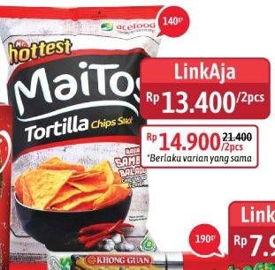 Promo Harga MR HOTTEST Maitos Tortilla Chips per 2 pouch 140 gr - Alfamidi