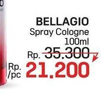 Promo Harga Bellagio Spray Cologne (Body Mist) 100 ml - LotteMart