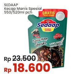 Promo Harga Sedaap Kecap Manis Kedelai Hitam Special 520 ml - Indomaret