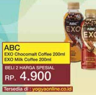 Promo Harga ABC Minuman Kopi Choco Malt Coffee, Milk Coffee 200 ml - Yogya