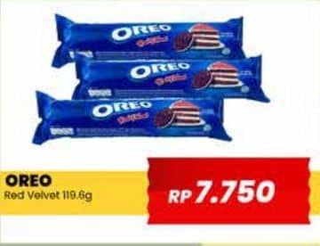 Promo Harga Oreo Biskuit Sandwich Red Velvet 119 gr - Yogya