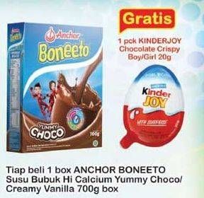 Promo Harga ANCHOR BONEETO Susu Bubuk Hi Calsium Yummy Choco, Creamy Vanilla 700 gr - Indomaret
