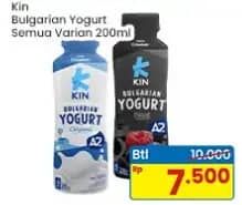 Promo Harga KIN Bulgarian Yogurt All Variants 200 ml - Indomaret