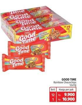 Promo Harga GOOD TIME Cookies Chocochips Rainbow Chocochip 16 gr - Lotte Grosir