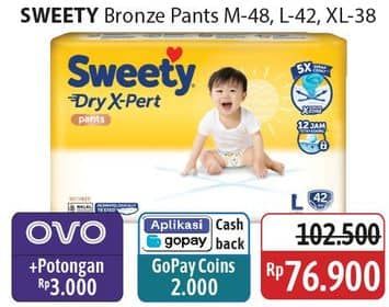 Promo Harga Sweety Bronze Pants Dry X-Pert M48, L42, XL38 38 pcs - Alfamidi