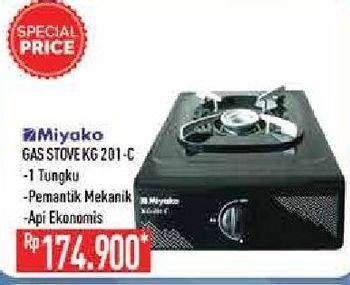 Promo Harga MIYAKO Kompor Gas Miyako KG-201 C 1 pcs - Hypermart