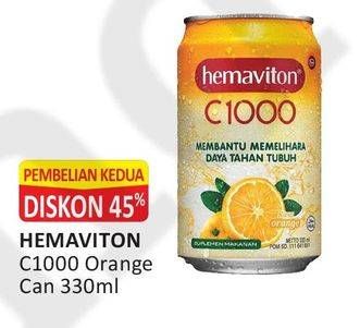 Promo Harga HEMAVITON C1000 Orange 330 ml - Alfamart