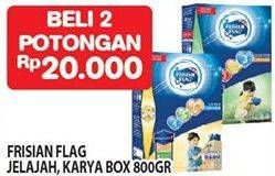 Promo Harga FRISIAN FLAG 123 Jelajah / 456 Karya per 2 box 800 gr - Hypermart