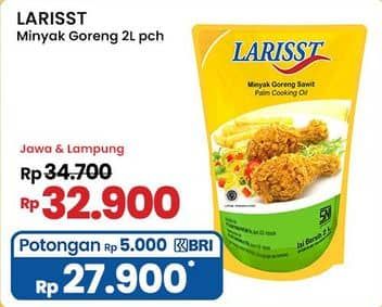 Promo Harga Larisst Minyak Goreng 2000 ml - Indomaret