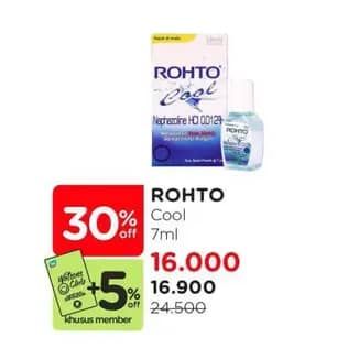 Promo Harga Rohto Obat Mata Cool 7 ml - Watsons