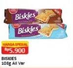 Promo Harga BISKIES Sandwich Biscuit All Variants 108 gr - Alfamart