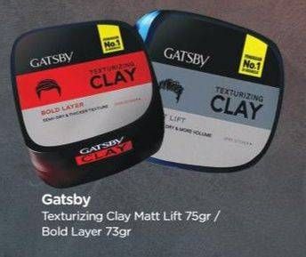 Promo Harga GATSBY Texturizing Clay 73gr/75gr  - TIP TOP