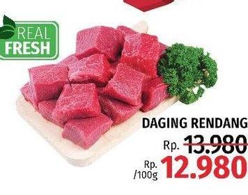 Promo Harga Daging Rendang Sapi per 100 gr - LotteMart