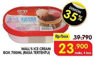 Promo Harga WALLS Ice Cream 700 ml - Superindo