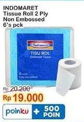 Promo Harga Indomaret Tissue Roll 2 Ply Non Embossed 6 roll - Indomaret