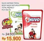 Promo Harga NUVO Body Wash Nature Protect, Total Protect 450 ml - Indomaret