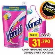 Promo Harga VANISH Penghilang Noda Cair Putih, Pink 750 ml - Superindo