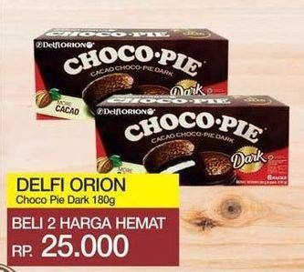 Promo Harga DELFI Orion Choco Pie Dark per 6 pcs 30 gr - Yogya
