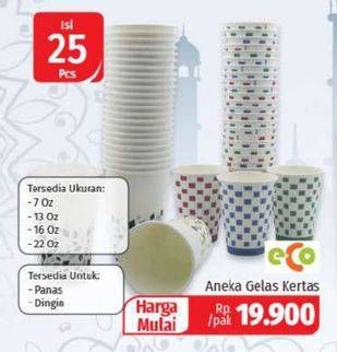 Promo Harga Gelas Kertas 25 pcs - Lotte Grosir