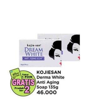 Promo Harga Kojie San Dream White Soap Anti Aging 135 gr - Watsons