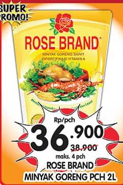 Promo Harga Rose Brand Minyak Goreng 2000 ml - Superindo